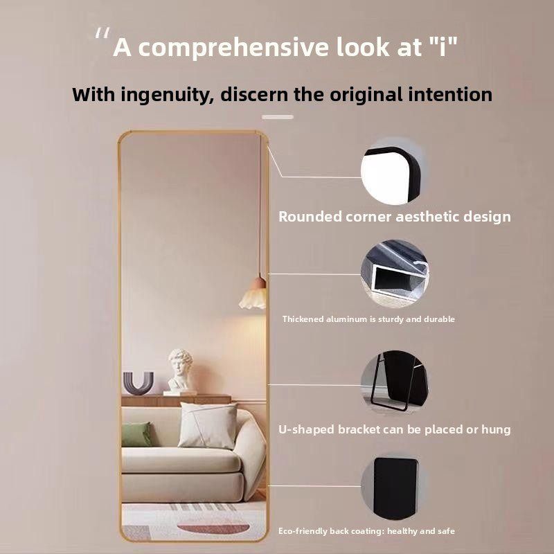 Full-Length Floor Mirror — Aluminium Frame - lit&Co