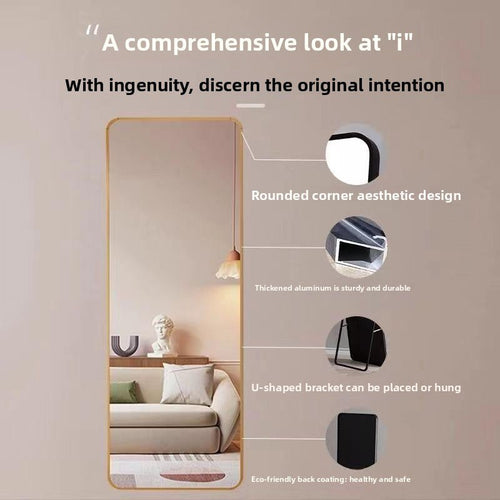 Full-Length Floor Mirror — Aluminium Frame - lit&Co