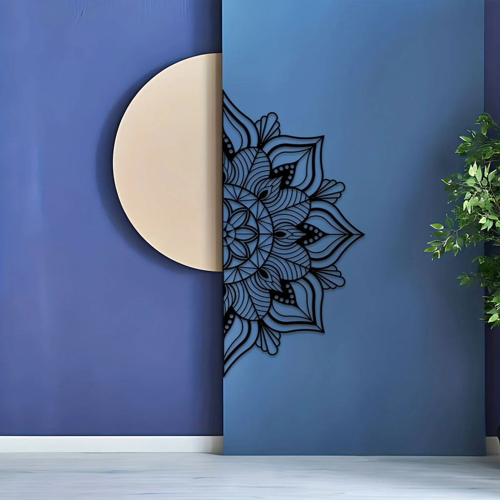 Iron Mandala Wall Art — Geometric Décor Panel - lit&Co