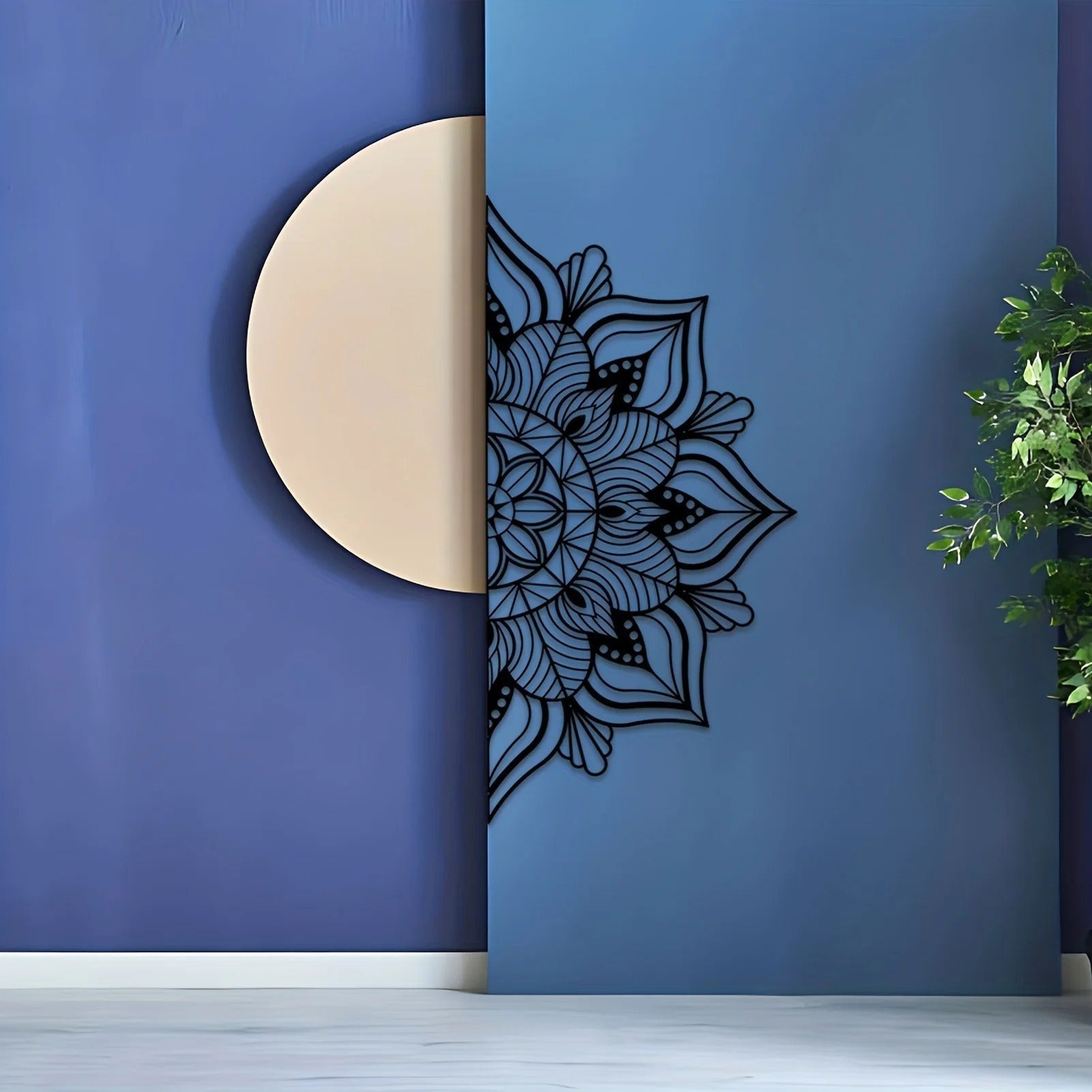 Iron Mandala Wall Art — Geometric Décor Panel - lit&Co