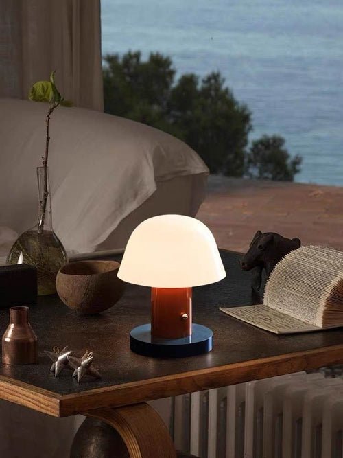 Nordic Mushroom Table Lamp — Dimmable & Portable - lit&Co