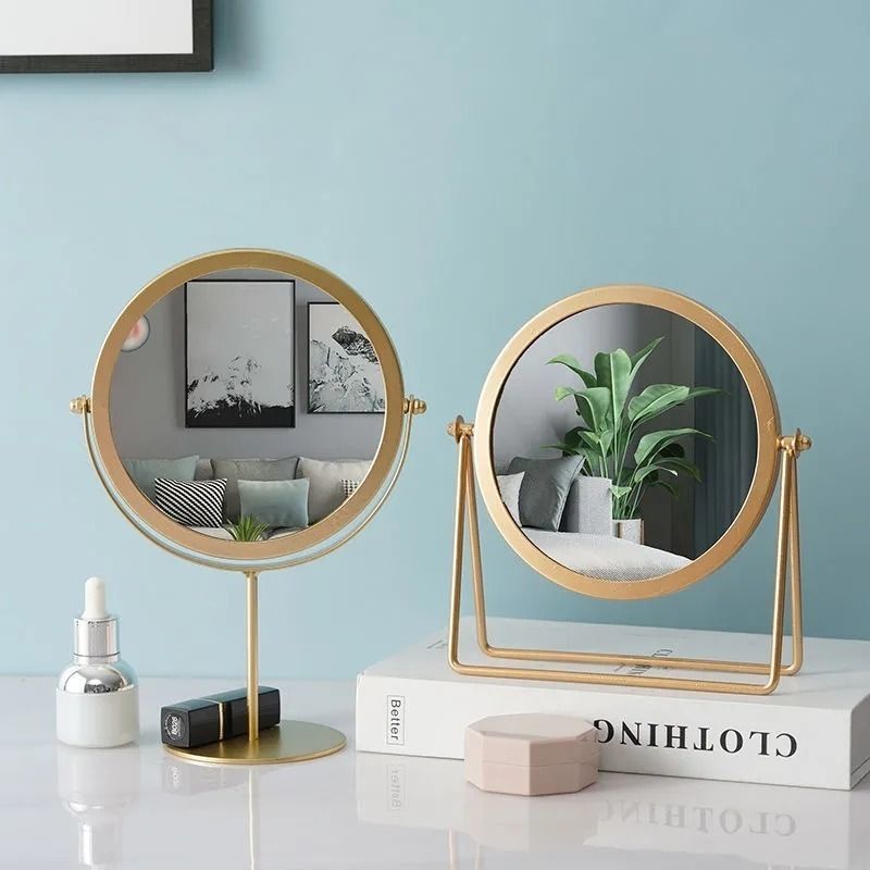 Oval Vanity Mirror — 360° Swivel, Tabletop - lit&Co