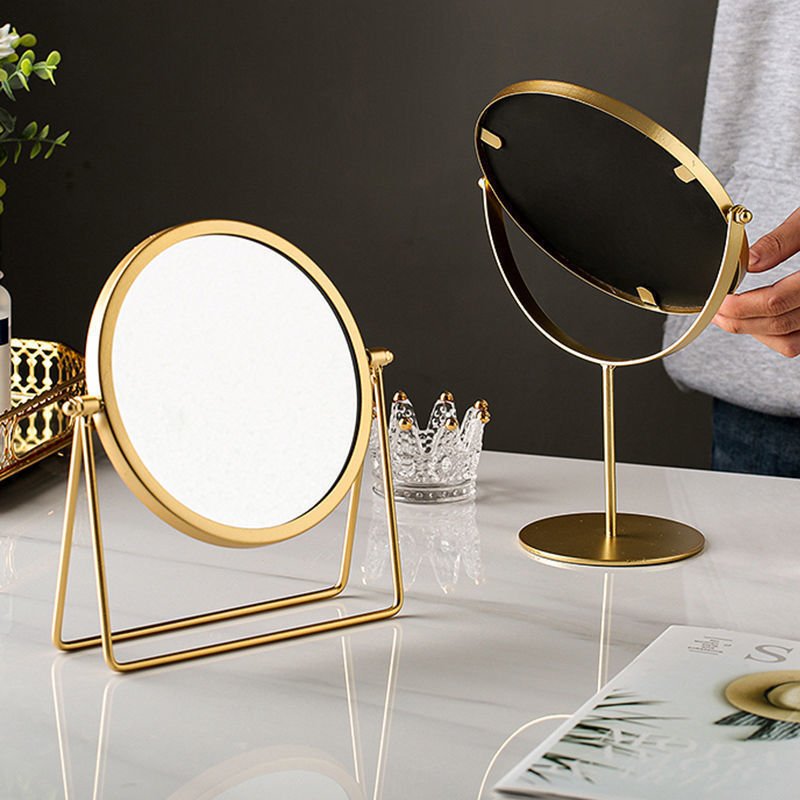 Oval Vanity Mirror — 360° Swivel, Tabletop - lit&Co
